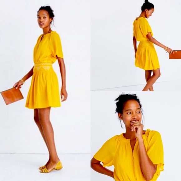 MADEWELL | Smocked Mini Dress - Picture 2 of 10